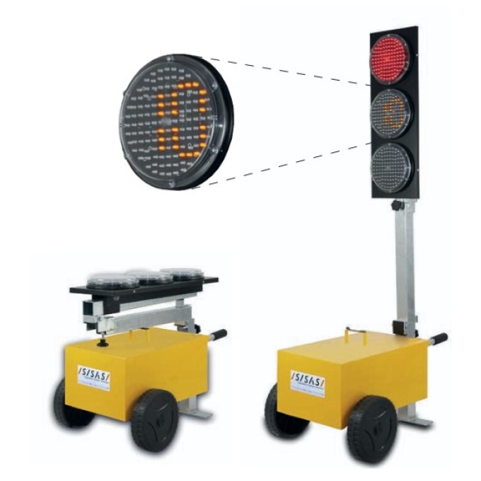 Set semafoare mobile quart si afisare timp 